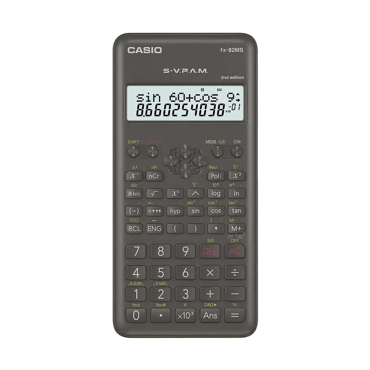 Casio FX-82MS 2nd Edition Non-Programmable  Scientific Calculato – View 1